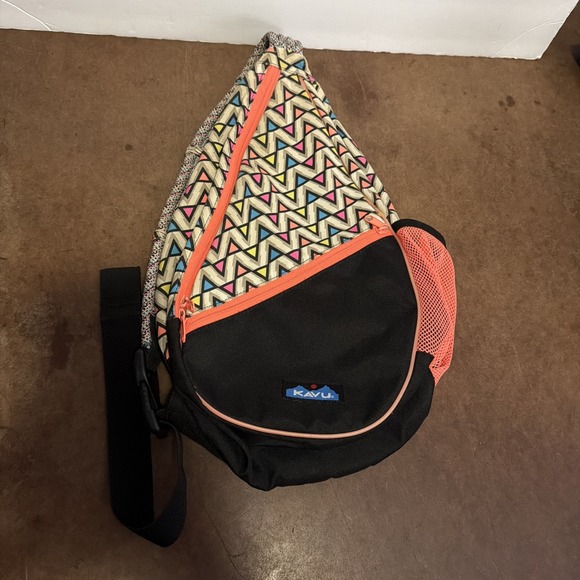 Kavu Handbags - KAVU Paxton Pack backpack rope sling bag in a colorful pattern